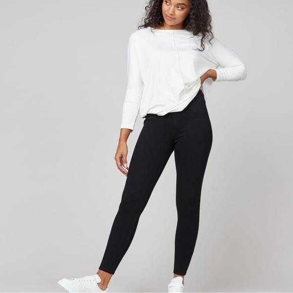 SPANX Jeanish Ankle Leggings in Black Size M - Picture 1 of 10
